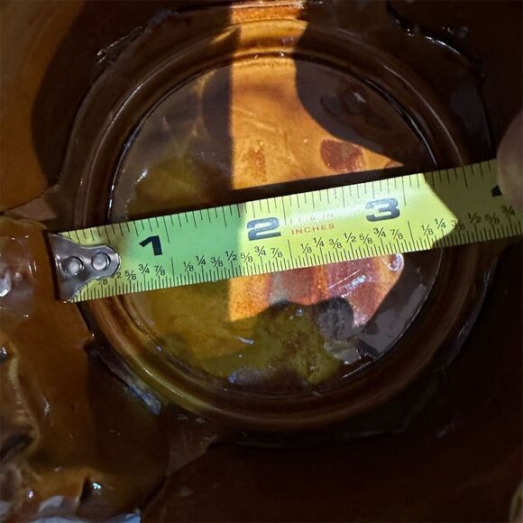 Tii Collections Vintage Ceramic Pumpkin Candle Holder Orange Thanksgiving Decor - Picture 7 of 7